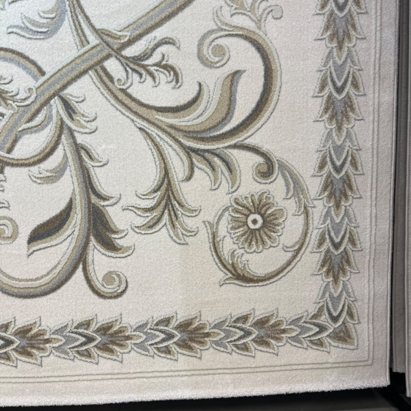 Turkish OPAL Carpet 9661D  WHITE BEIGE Size 250*350