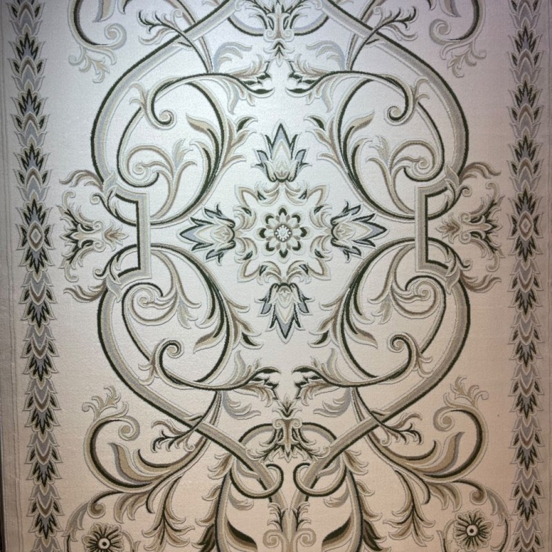 Turkish OPAL Carpet 9661D WHITE GREEN Size 150*220 Turkish OPAL Carpet 9661D WHITE GREEN Size 150*220