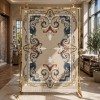 Turkish rug SEOUL French pattern FG7247 Dark Beige coken size 50*80