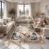 Turkish rug SEOUL French pattern FG7247 Dark Beige coken size 50*80