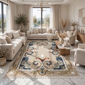 Turkish rug SEOUL French pattern FG7247 Dark Beige coken size 50*80