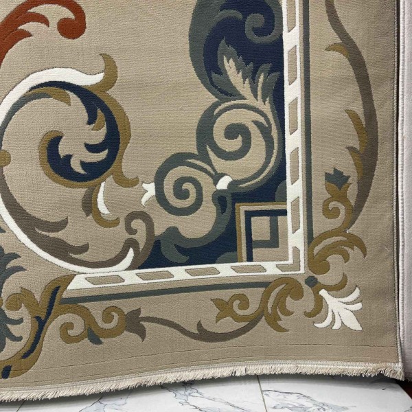 Turkish rug SEOUL French pattern FG7247 Dark Beige coken size 50*80