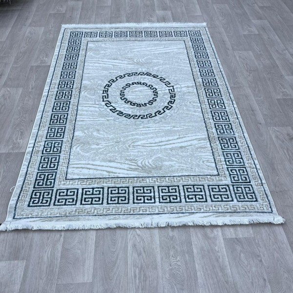 سجاد اريا تركي 3018A بيج ذهبي مقاس 300*400
