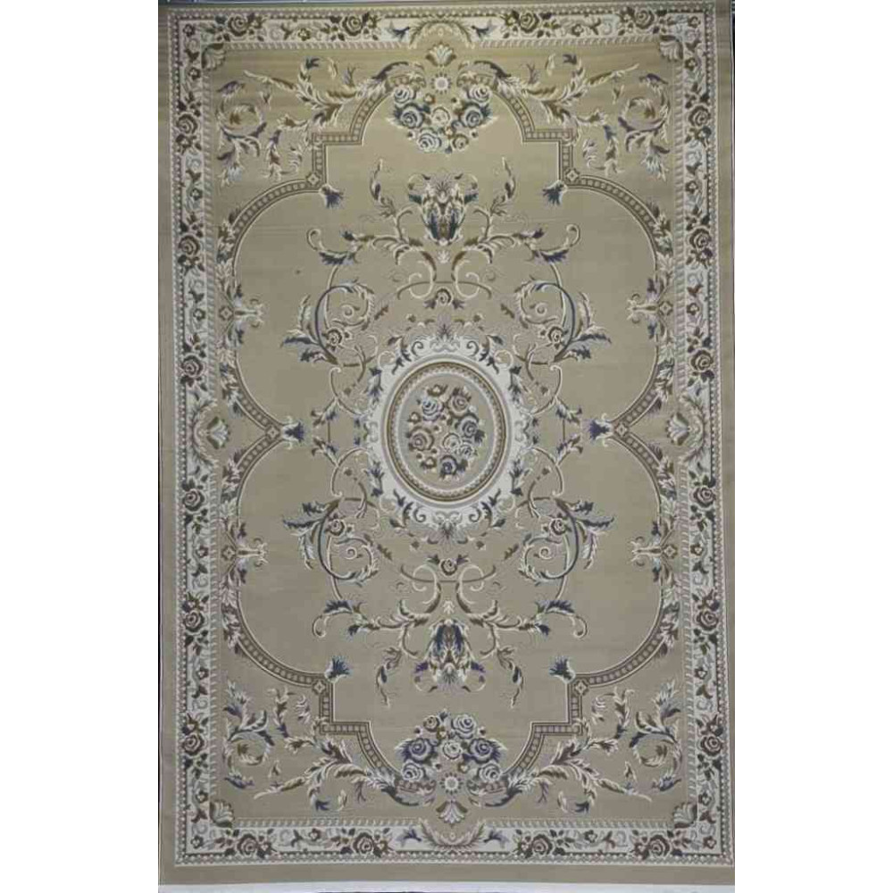 سجاد تركي فلــورانـسـيا 562 نقش فرنسي لون بيج غامق مقاس 50*80