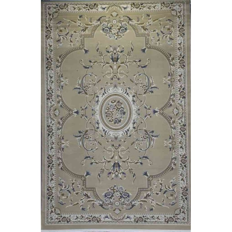 Turkish Florentine 562 rug French pattern dark beige color size 50*80