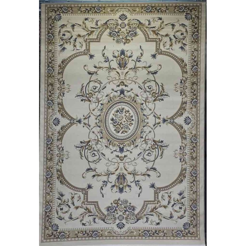 Turkish Florentine 562 rug French pattern Gray cream color size 400*600