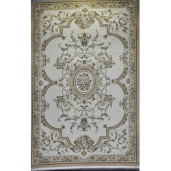 سجاد تركي فلــورانـسـيا 562 نقش فرنسي لون بيج رصاصي مقاس 50*80