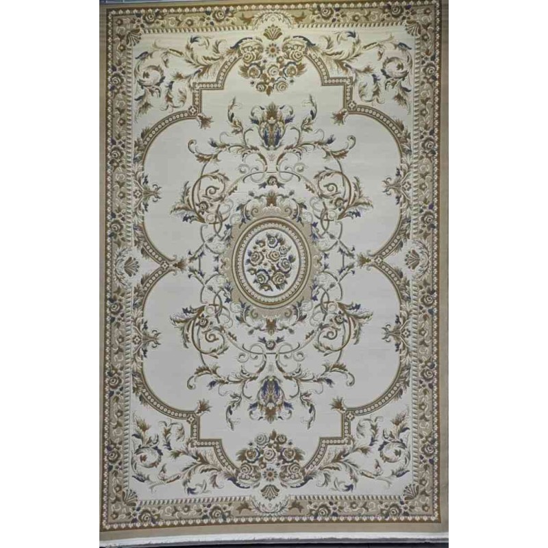 Turkish Florentine 562 rug French pattern Gray beige color size 50*80
