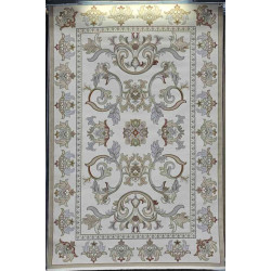 سجاد تركي فلــورانـسـيا 634 نقش فرنسي لون كريم رصاصي مقاس 50*80