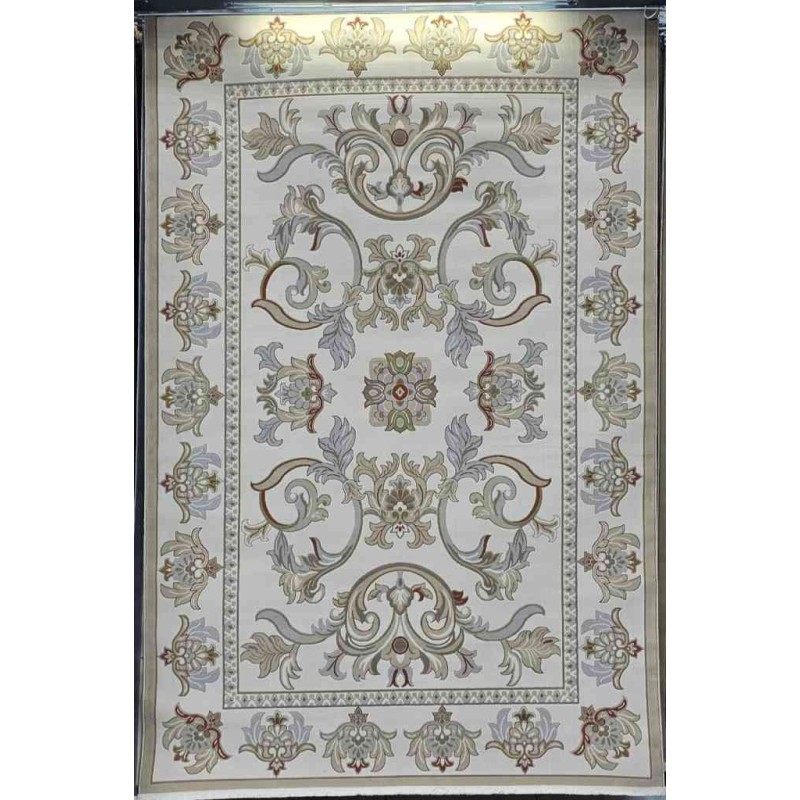 Turkish Florentine 634 rug French pattern Gray cream color size 50*80