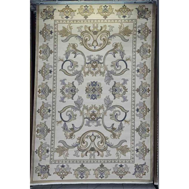 Turkish Florentine 634 rug French pattern Gray beige color size 300*500