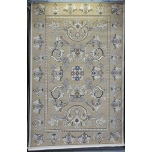 سجاد تركي فلــورانـسـيا 634 نقش فرنسي لون بيج غامق مقاس 400*600