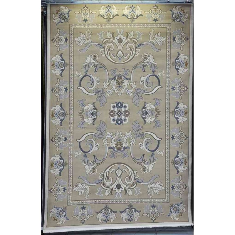 Turkish Florentine 634 rug French pattern dark beige color size 400*600
