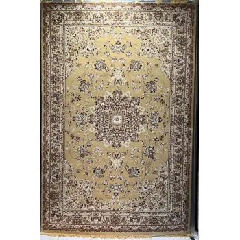 سجاد تركي مرسيليا 2799A كلاسيك مظغوط فاخر بيج مقاس 150*230