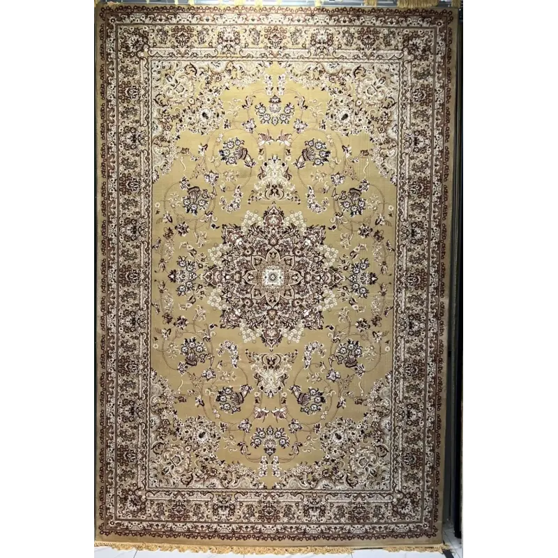 سجاد تركي مرسيليا 2799A كلاسيك مظغوط فاخر بيج مقاس 150*230