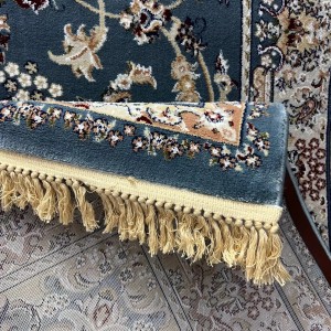 Turkish Marseille 2799A Classic Pressed Luxury Sky Blue Rug Size 400*600