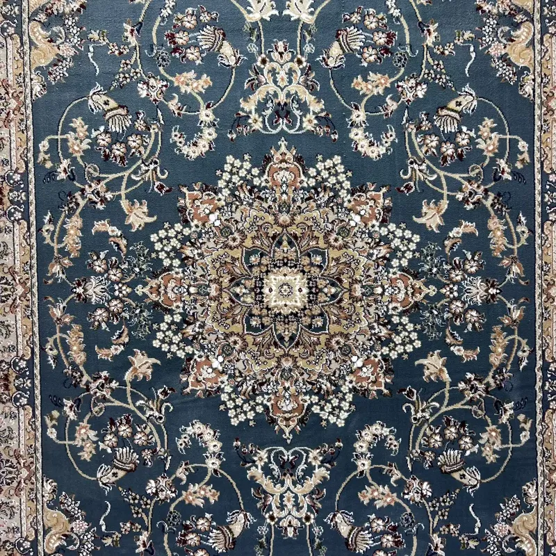 سجاد تركي مرسيليا 2799A كلاسيك مظغوط فاخر سماوي مقاس 400*600