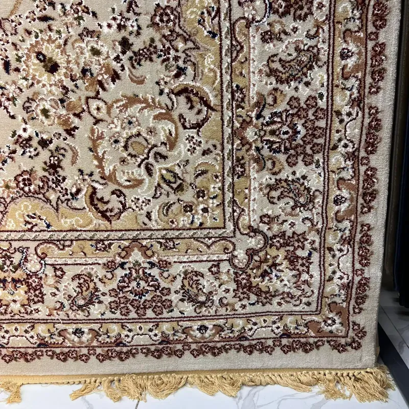 سجاد تركي مرسيليا 2799A كلاسيك مظغوط فاخر كريم مقاس 100*300