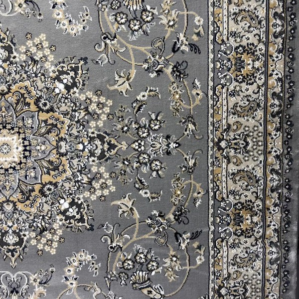 Turkish Marseille 2799A Classic Pressed Luxury Sky Light grey Rug Size 100*300