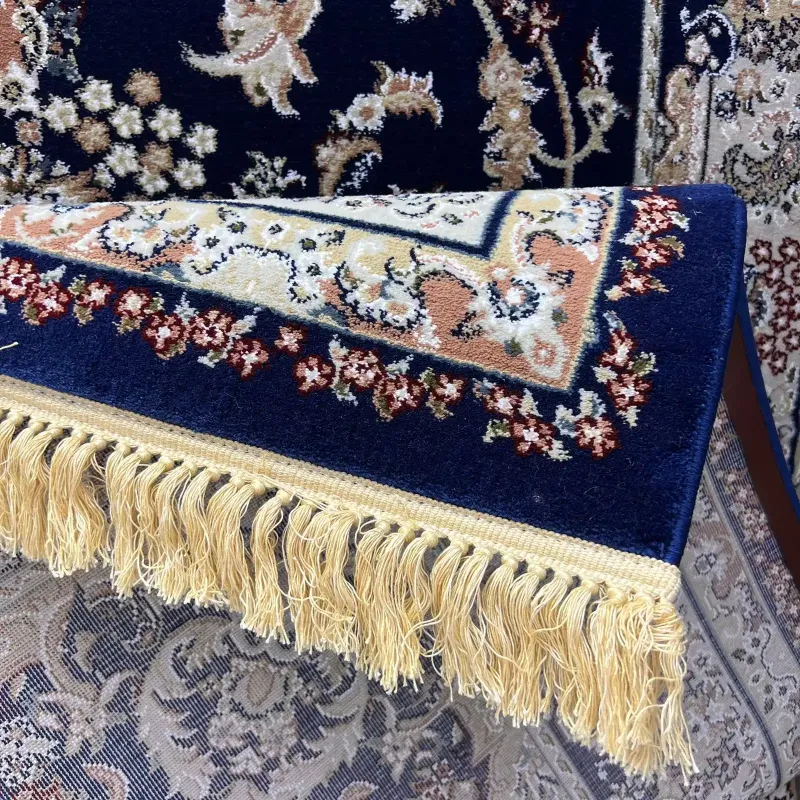 Turkish Marseille 2799A Classic Pressed Luxury Sky navy Rug Size 400*600
