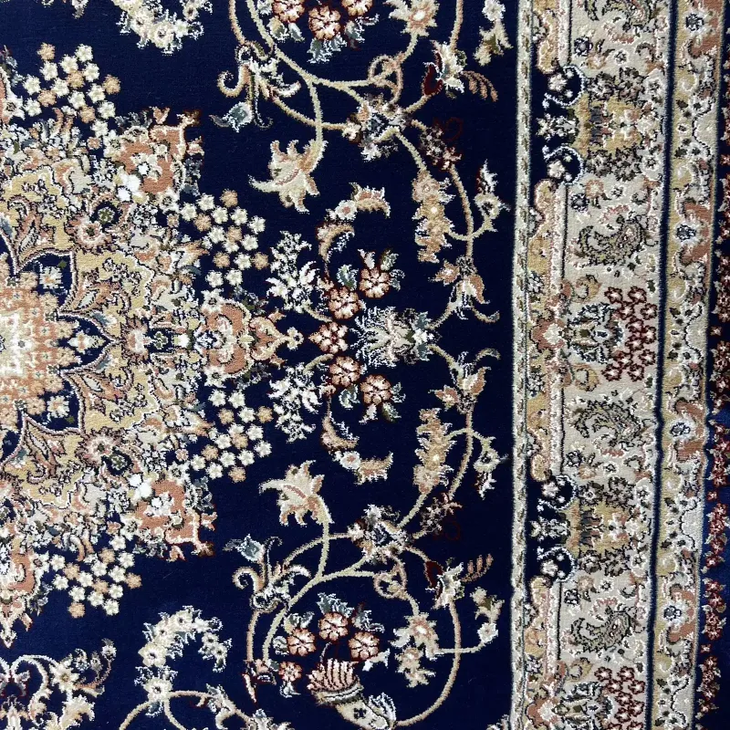 Turkish Marseille 2799A Classic Pressed Luxury Sky navy Rug Size 400*600