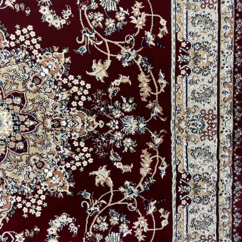 Turkish Marseille 2799A Classic Pressed Luxury Sky red Rug Size 100*200